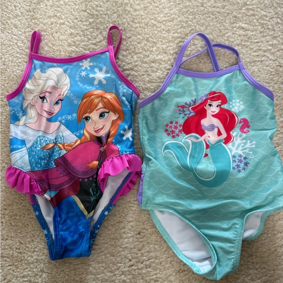 Disney Baby Purple and White Swimsuit - Picture 1 of 6